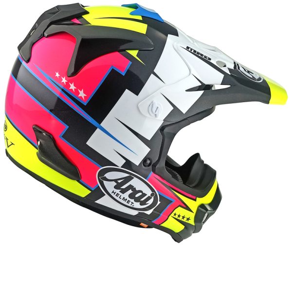 Capacete ARAI MX-V EVO Battle - Amarelo